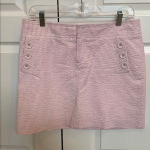 Lilly Pulitzer Pink/White Seersucker skirt